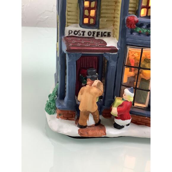Vintage Trim A Home Post Office lighted Christmas Village EUC - Picture 3 of 12
